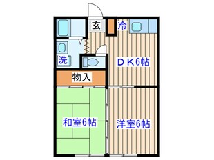 パ－クサイド中山の物件間取画像